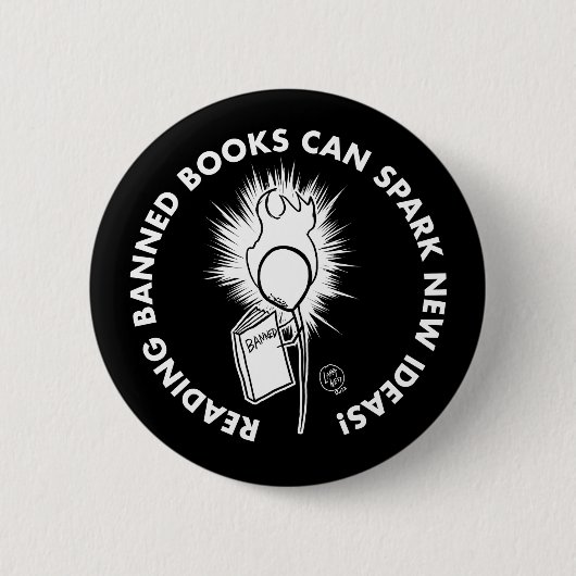Verbotene Bücher lesen Button (Vorderseite)