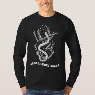 Verbotene Bücher lesen Cute Boho Schlange Mond Gro T-Shirt