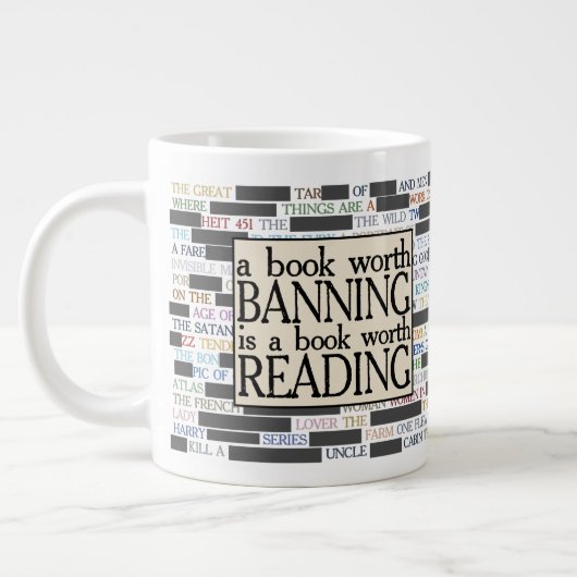 Verbotene Bücher | Lesen | Jumbo-Tasse (Links)