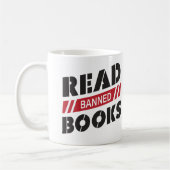 Verbotene Bücher lesen Kaffeetasse (Links)