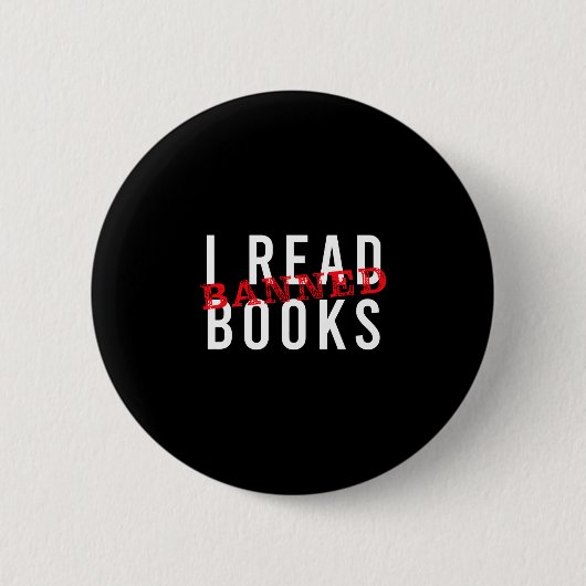 Verbotene Bücher lesen Lehrer liest Schulbuch Button (Vorderseite)