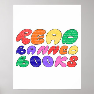 Verbotene Bücher lesen Poster