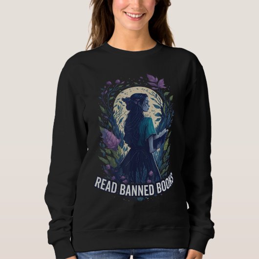 Verbotene Bücher lesen Sweatshirt (Vorderseite)