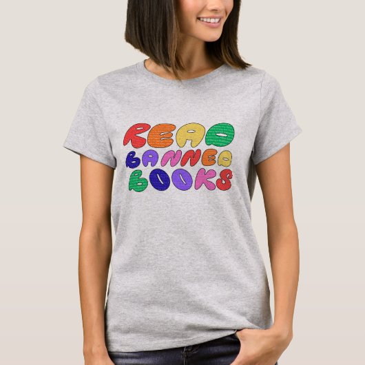 Verbotene Bücher lesen T-Shirt (Vorderseite)