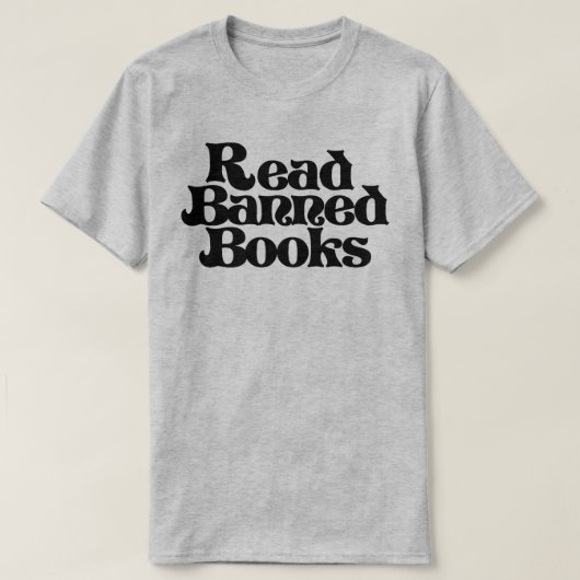 Verbotene Bücher lesen T-Shirt (Design vorne)