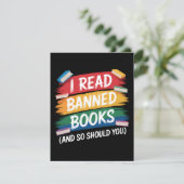 Verbotene Bücher Lesende Bibliothekarswoche Save The Date (Stehend Vorderseite)