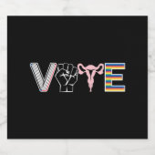 Verbotene Bücher Reproduktionsrechte BLM LGBTQ Bierflaschenetikett (Einzelnes Label)