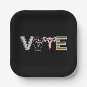 Verbotene Bücher Reproduktionsrechte BLM LGBTQ Pappteller (Vorderseite)