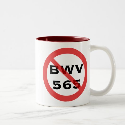 Verbotene BWV 565 Tasse (Rechts)