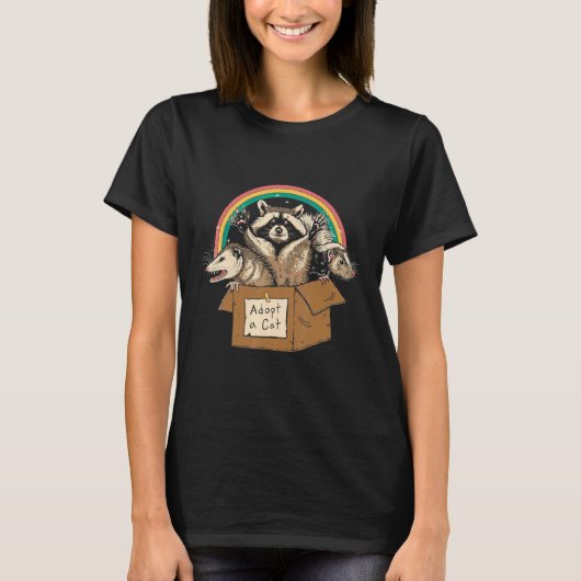 Verbotene Katzen adoptieren T-Shirt (Vorderseite)