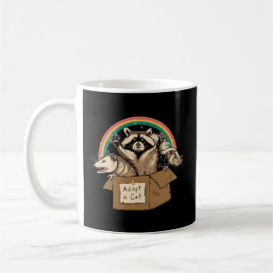 Verbotene Katzen in Box-Raccoon-Skunks Possum adop Kaffeetasse