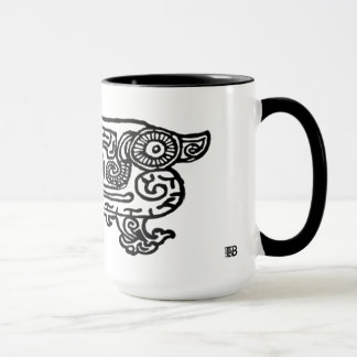 Verbotene kombinierte Tasse des Stadt-Drachen 15oz