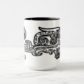 Verbotene kombinierte Tasse des Stadt-Drachen 15oz (Zentrum)