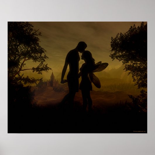 Verbotene Liebe Canvas Print von Julie Fain Poster (Vorne)