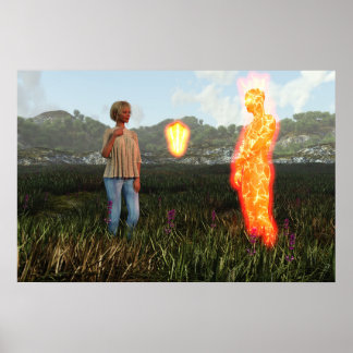 Verbotene Liebe Digitale Kunst Poster