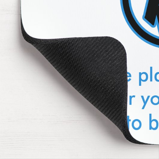 Verbotene Maus-Pad Mousepad (Ecke)