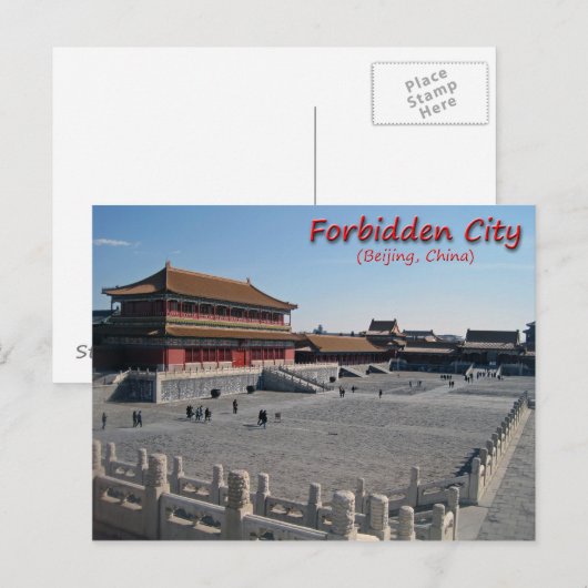 Verbotene Postkarte (Vorne/Hinten)