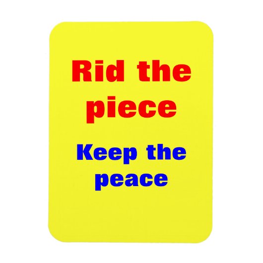 Verbotene Slogans Magnet (Vertikal)