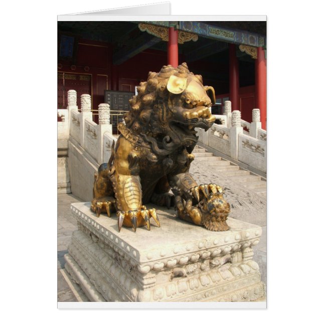 Verbotene Stadt Bronze Löwe (Vorne)