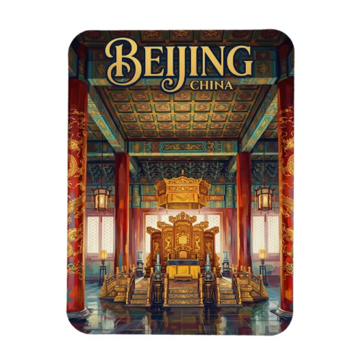 Verbotene Stadt China Magnet (Vertikal)