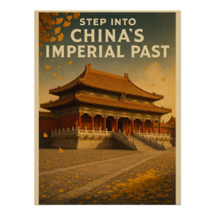 Verbotene Stadt in Peking im Herbst Poster