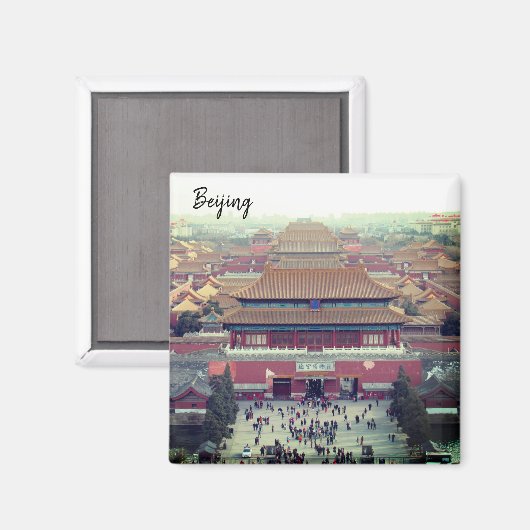 Verbotene Stadt Magnet (Vorderseite/Rückseite)