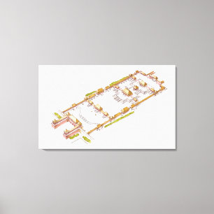 Verbotene Stadt Peking. Detail Leinwanddruck