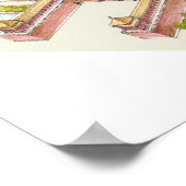 Verbotene Stadt Peking. Detail Poster (Ecke)