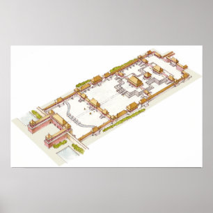 Verbotene Stadt Peking. Detail Poster