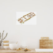 Verbotene Stadt Peking. Detail Poster (Küche)