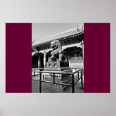 Verbotene Stadtdrachenstatue Poster (Vorne)