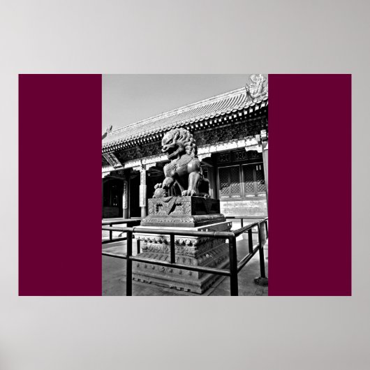 Verbotene Stadtdrachenstatue Poster (Vorne)