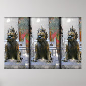 Verbotene Stadtdrachenstatue Poster (Vorne)