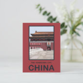 Verbotene städtische China Postkarte (Stehend Vorderseite)