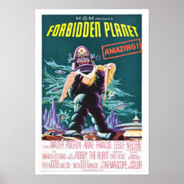 Verbotener Planet Classic-Sci-Fi-Film Poster
