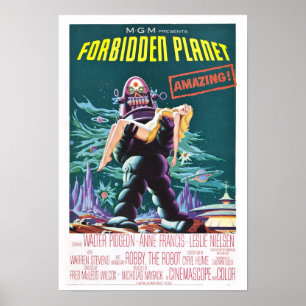 Verbotener Planet Classic-Sci-Fi-Film Poster