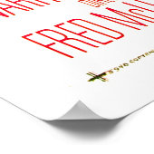 Verbotener Planet - Klassisches Filmplakat Poster (Ecke)