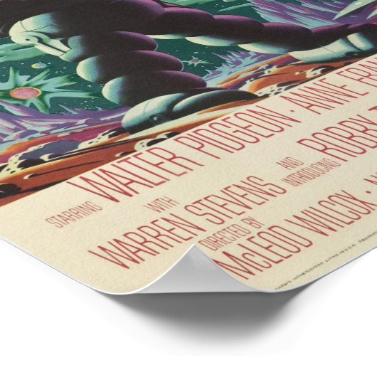 Verbotener Planet Poster (Ecke)