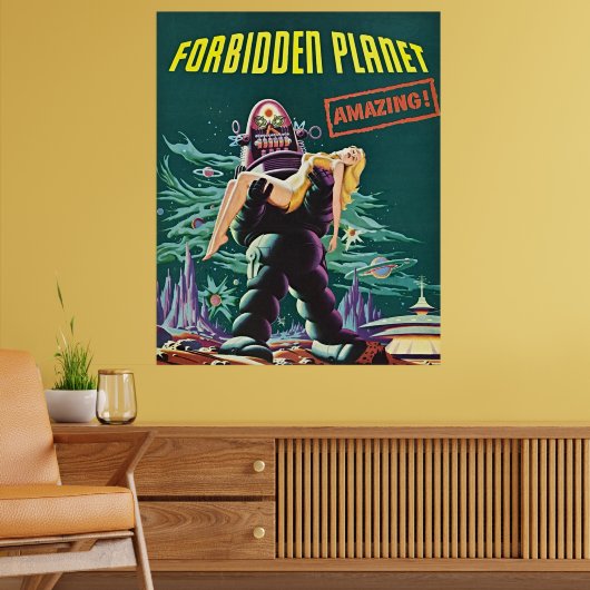 Verbotener Planet - Vintager Film Poster (Wohnzimmer 2)