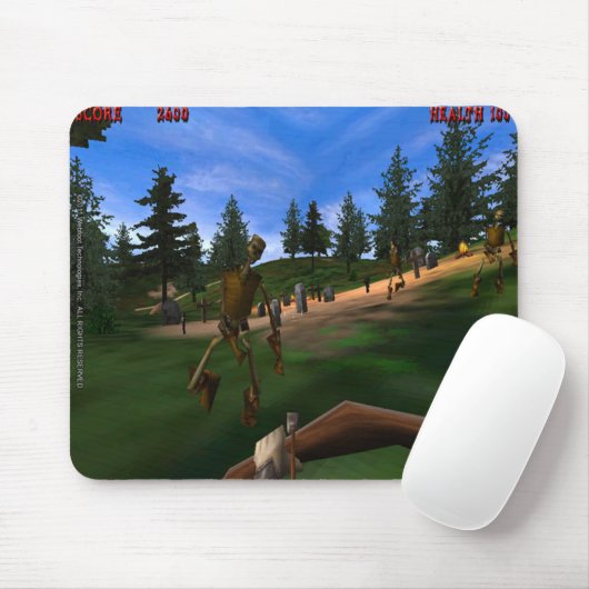 Verbotener Wald 3 Retro Mousepad (Mit Mouse)