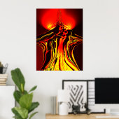 Verbotenes Obst Abstraktes Plakat (Heimbüro)