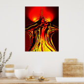 Verbotenes Obst Abstraktes Plakat (Küche)