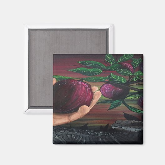 Verbotenes Obst Magnet (Vorderseite/Rückseite)