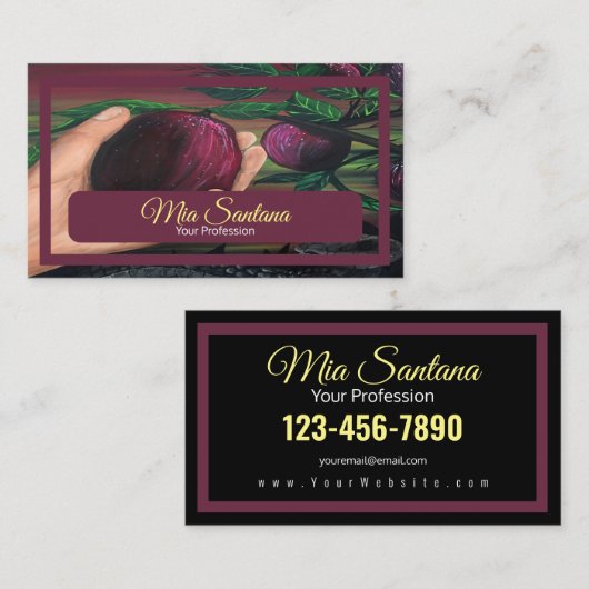 Verbotenes Obst Visitenkarte (Vorne/Hinten)