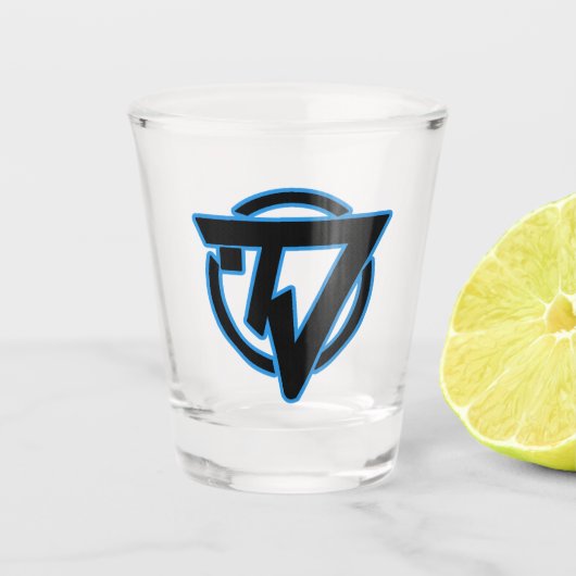 Verbotenes Schuhglas Schnapsglas (Vorderseite)