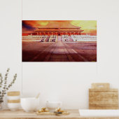 Verbotenes Stadtplakat Poster (Küche)