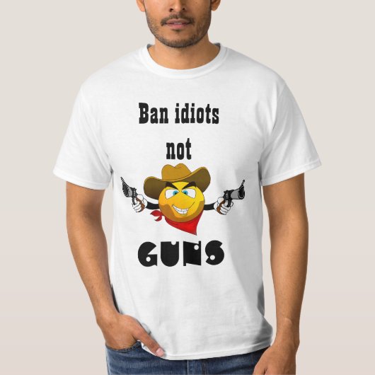 Verbotidioten, nicht Gewehre T-Shirt (Vorderseite)