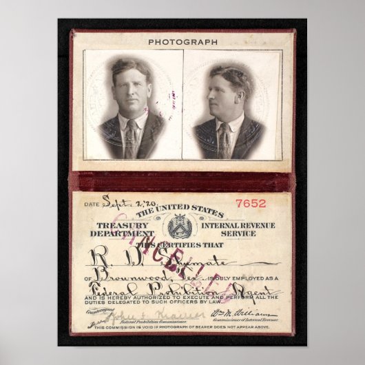 VERBOTSAGENT 1920 POSTER (Vorne)