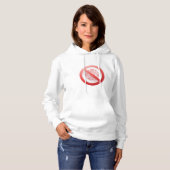 Verbotsschild für die Verwendung künstlicher Intel Hoodie (Vorne ganz)