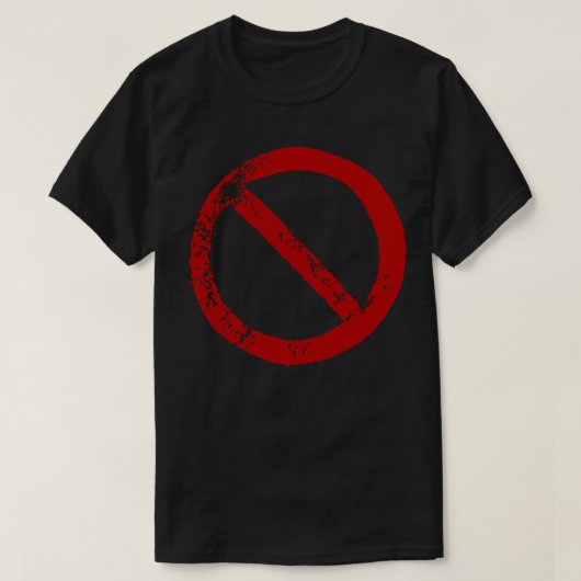 Verbotszeichen T-Shirt (Design vorne)
